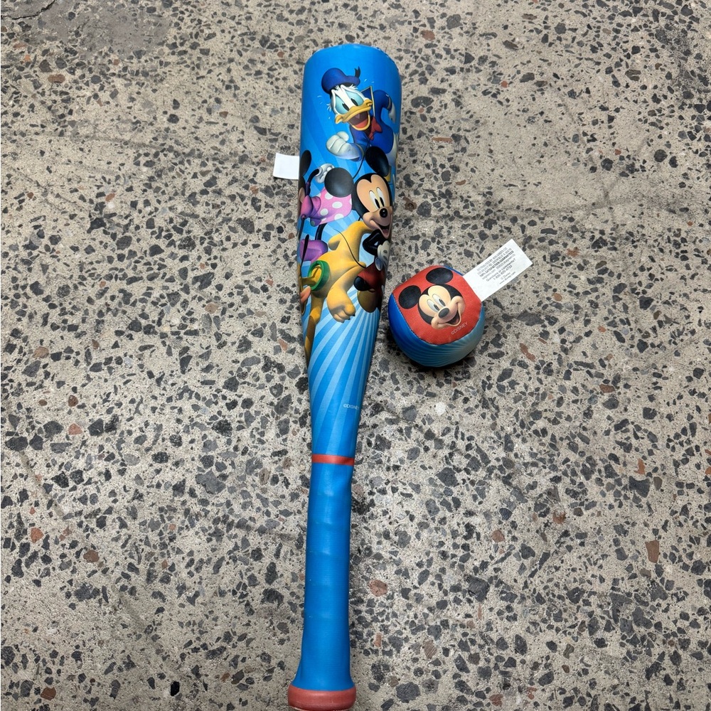 Disney Mickey Mouse Blue and Red Baseball Set